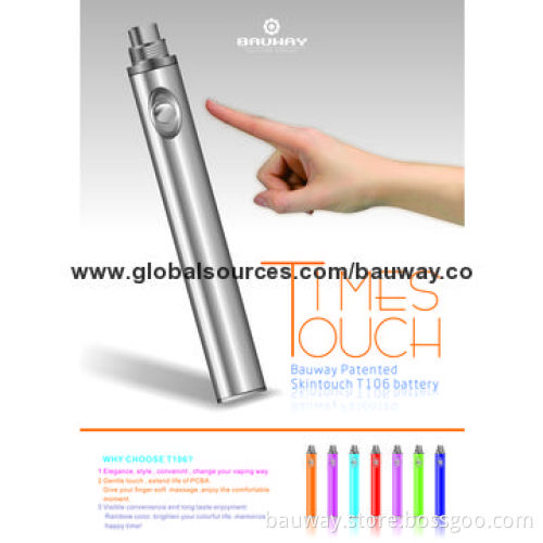eGo Touch battery, Bottom touch and side touch New design
